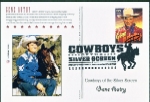 Cowboys of the Silver Screen Postcards - Official B/W Pictorial Cancel - 4/16/2010