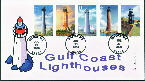 Gulf coast Lighthouses- All 5 Stamps- 07/23/09
